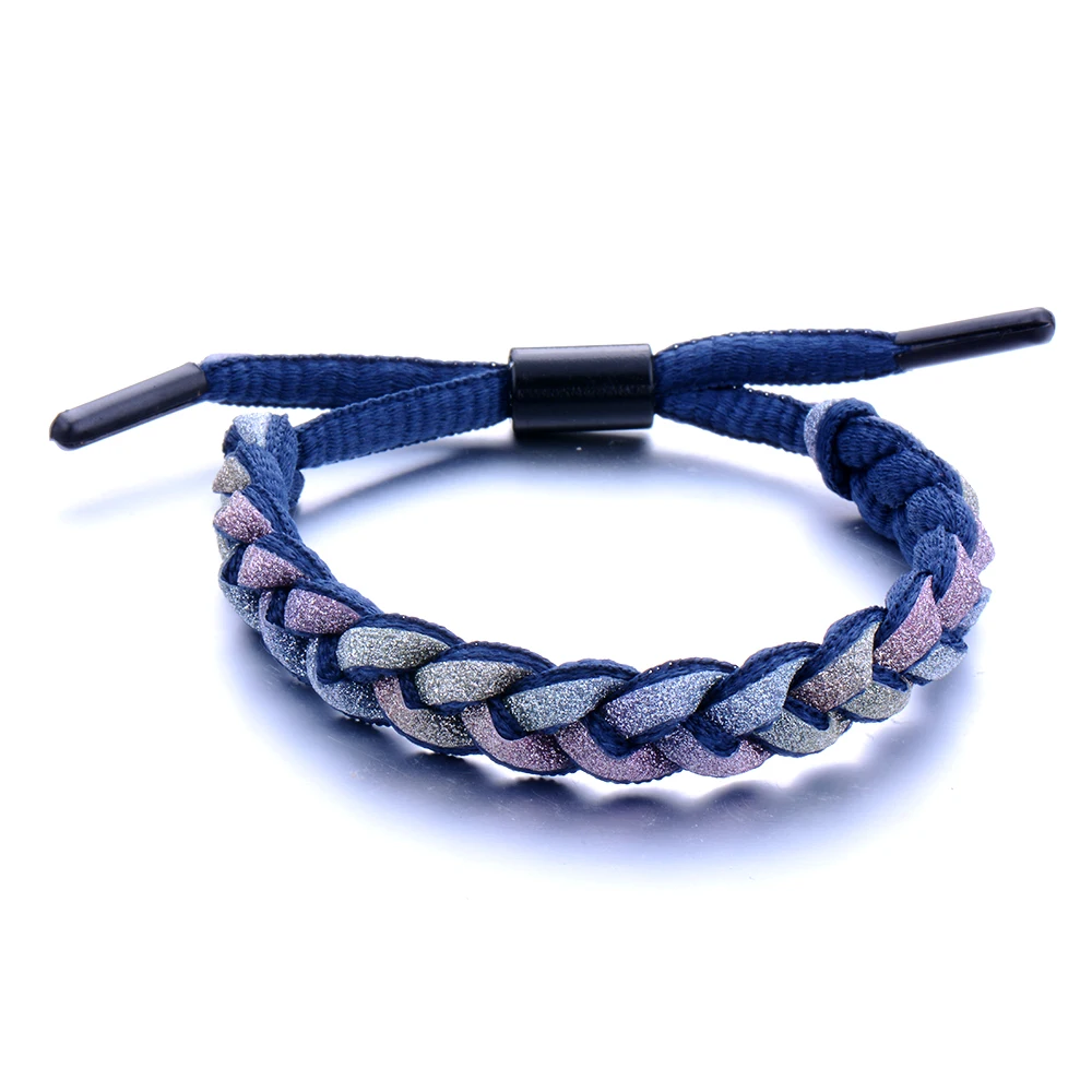 10 шт./лот кружевной ручная работа голографический темный отражающий свет браслет