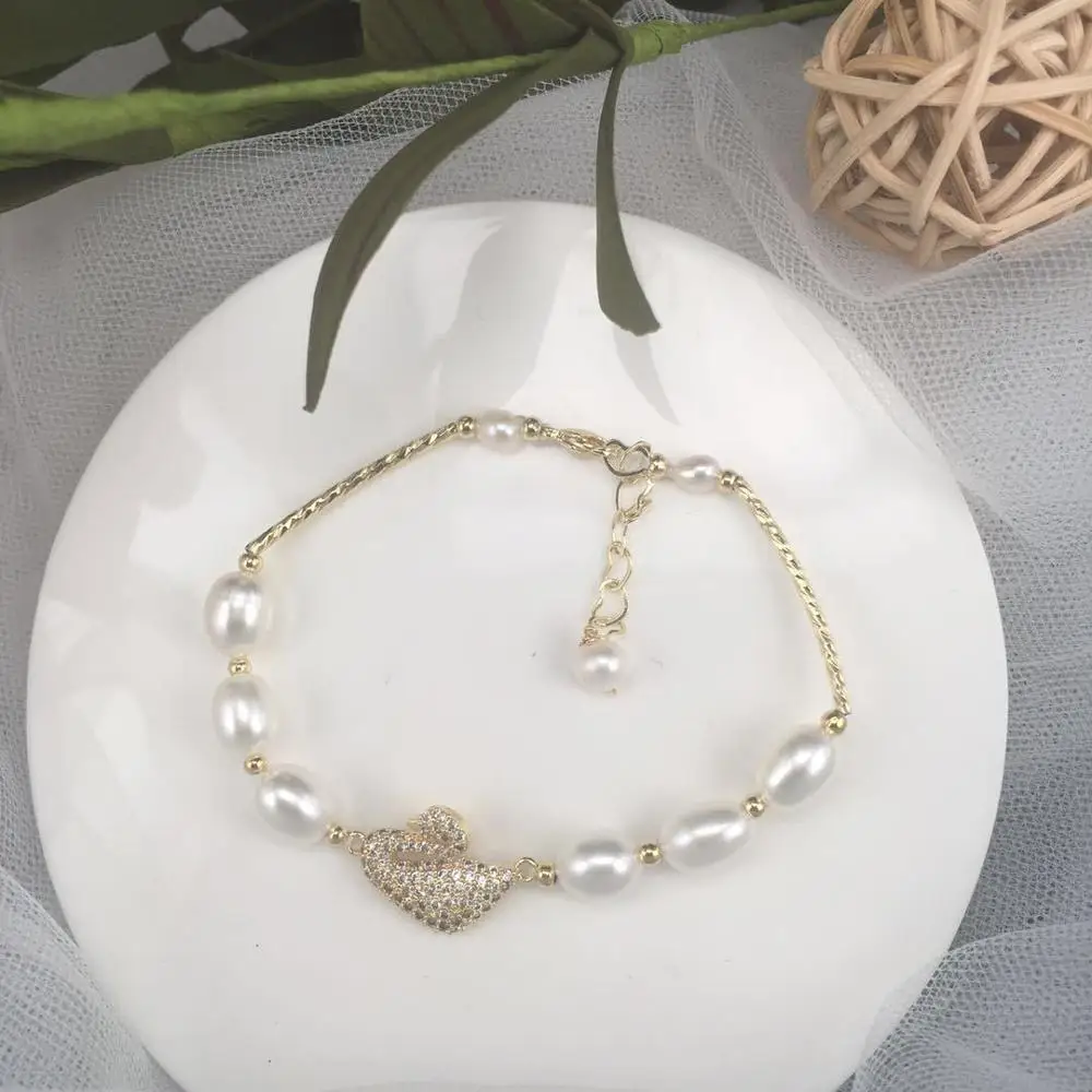 Pulseras De Perlas Cultivadas натуральный жемчужный браслет для женщин детские ювелирные
