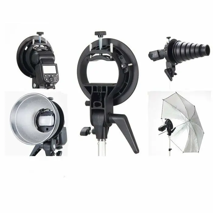 Godox s-образный Кронштейн для вспышки Bowens S держатель Универсальный тип для вспышки Speedlite Snoot софтбокс красота блюдо сотовая зонтик