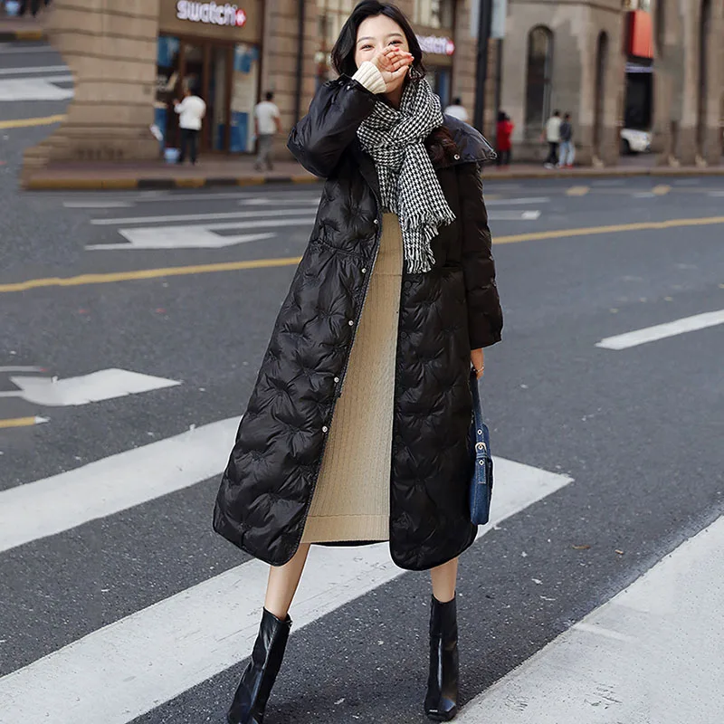 2021 Winter Jacket Women Parka Long Coats embroidery Cotton Padded Winter Coat Women Warm Thicken Jaqueta Feminina Cotton Coat
