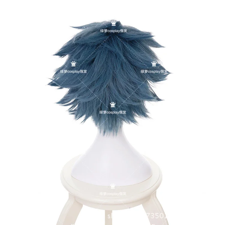 Женский парик для косплея короткие искусственные волосы в стиле аниме серого и