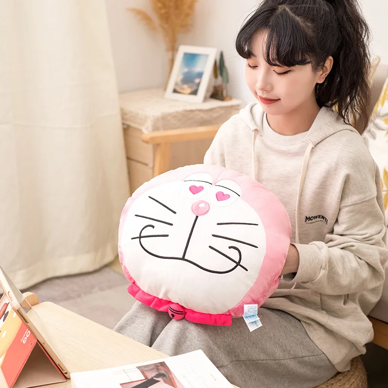 Круглая грелка для рук Doraemon очень мягкая и удобная отправка подруге праздничные