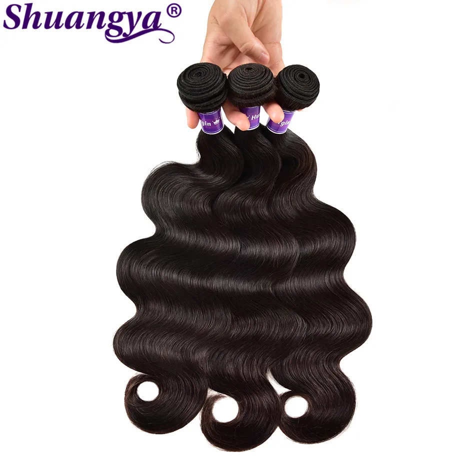 Wholesale Price Bundles Deals Peruvian Body Wave Hair 100% Human Unpressed Virgin Shuangya | Шиньоны и парики