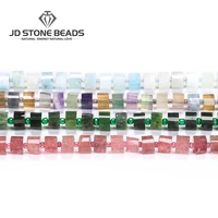 5x9mm natural faceted gem apatite quartz amethyst fluorite jades stone cylinder loose beads for jewelry making
