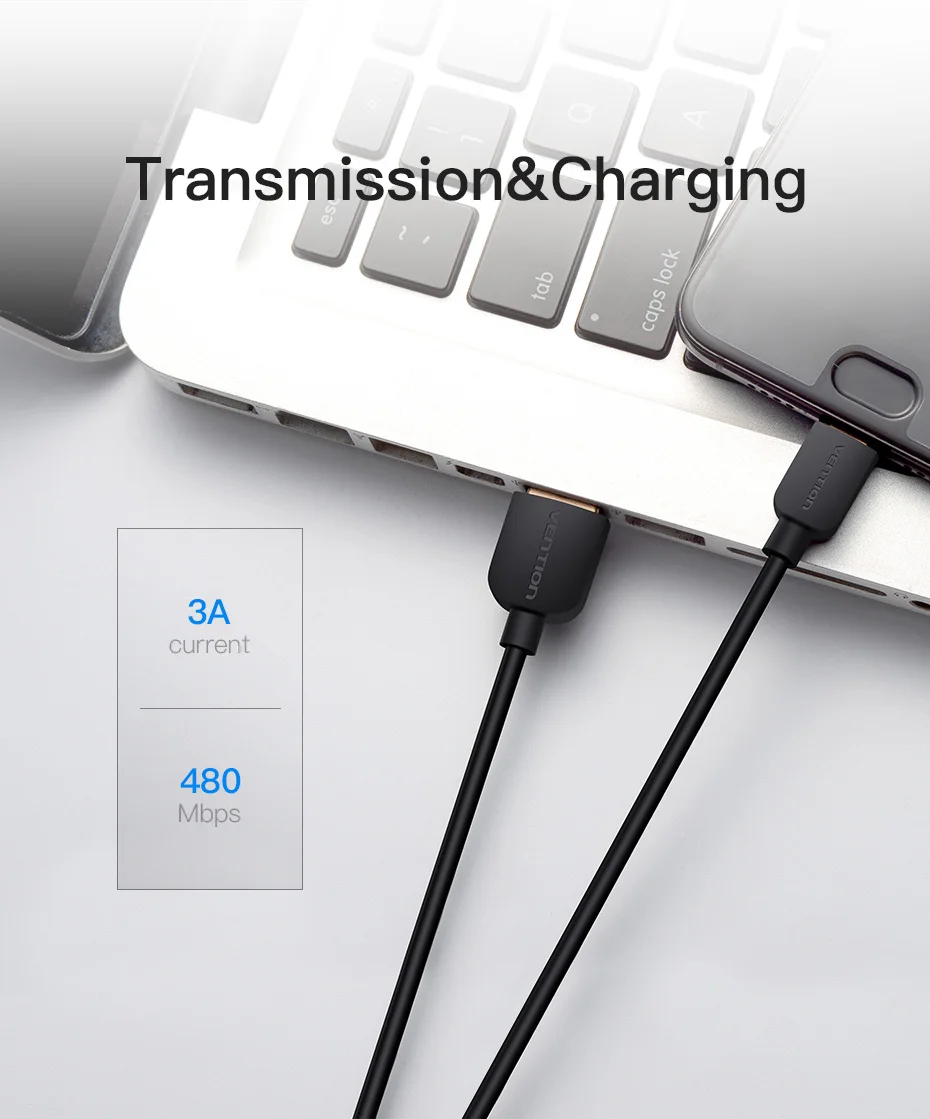 Vention usb type C кабель для samsung S10 huawei P30 Pro Быстрая зарядка type-C мобильный телефон зарядный провод USB C кабель для samsung S9