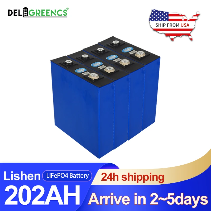 

В наличии в США 202AH LiFePO4 аккумулятор Lishen 24В новый литий-Призматический фосфатный Аккумулятор для хранения энергии RV в наличии в США
