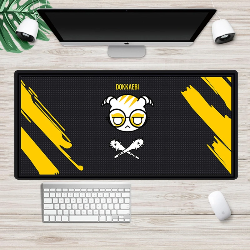 cartoon rainbow six siege mousepad gamer large 90x34cm durable super gaming mouse pad locking edge laptop notebook desk mat free global shipping