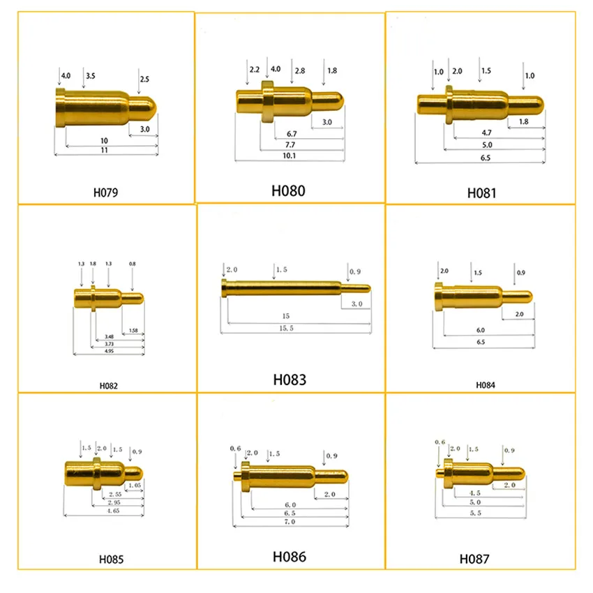 

5PCSHigh Current Spring Loaded Pogo Pin Male Female Connector Power Heavy Current Battery Connector POGOPIN Header Charge 79-111