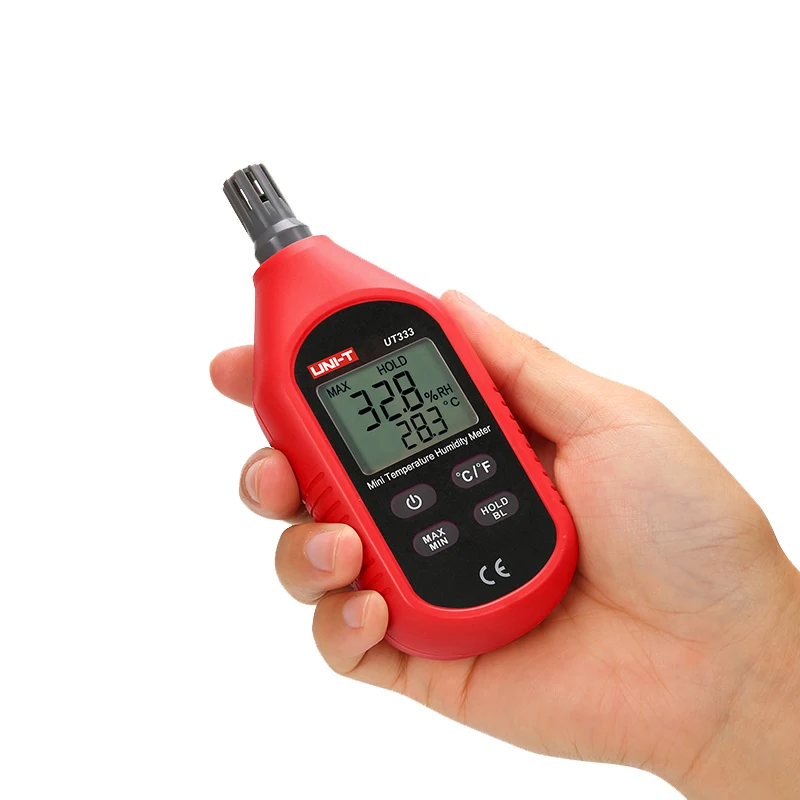 

UNI-T UT333 UT333BT Mini Temperature Humidity Meter Indoor Outdoor Hygrometer Overload Indication LCD Backlight Hygromet
