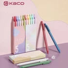 KACO Ретро Выдвижная цветная гелевая ручка 0,5 мм КлассическаяМакарон гладкие гелевые чернила Ручка-роллер ручка для подписи школьные канцелярские принадлежности