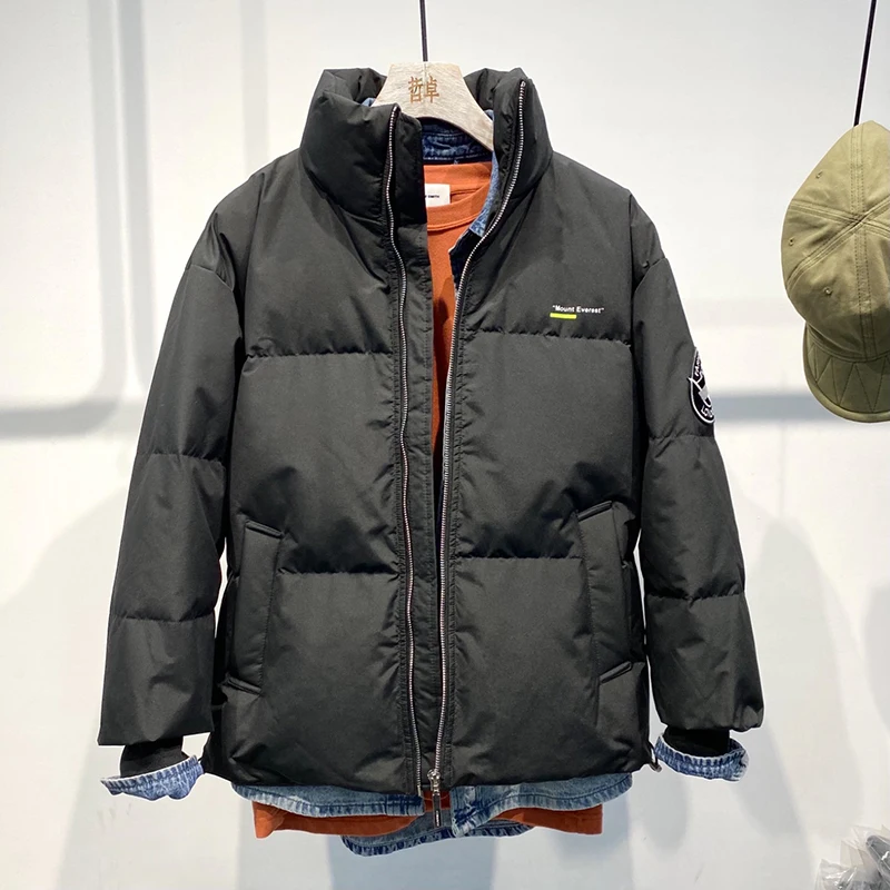 Мужской зимний пуховик короткая Модная парка утепленная теплая верхняя одежда