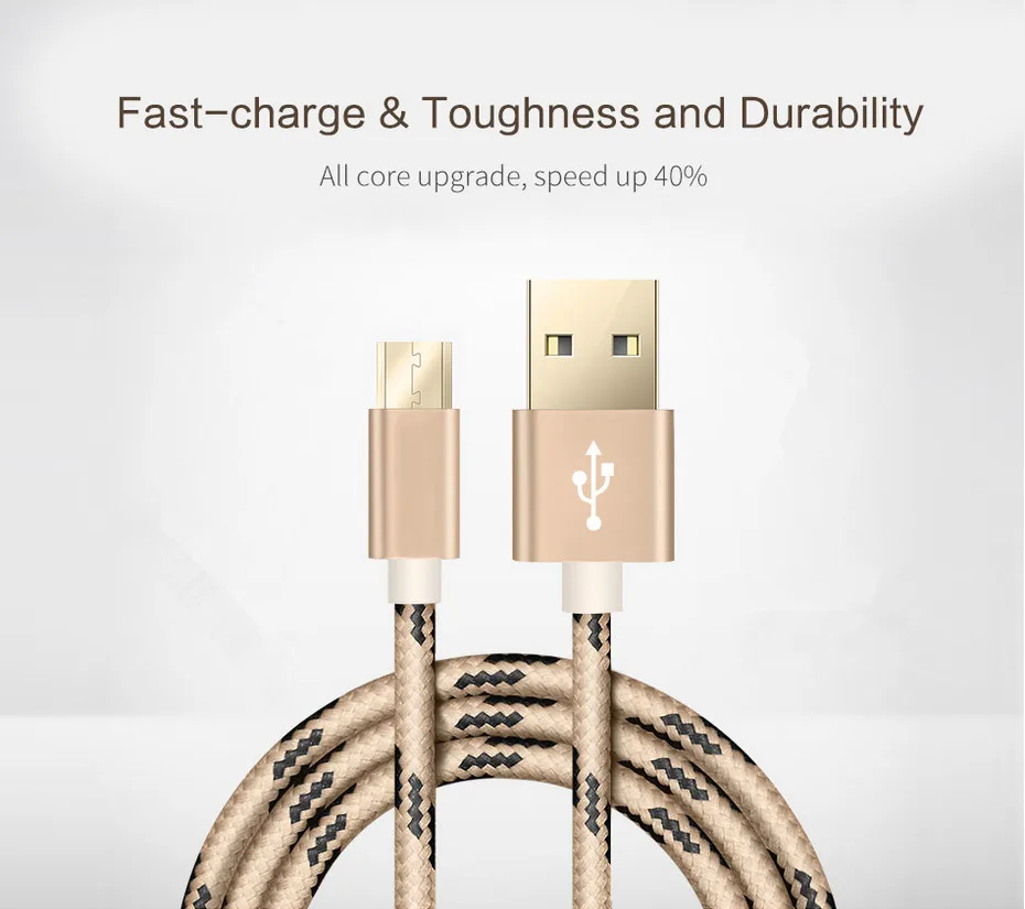 Хороший 1 м/2 м Micro USB кабель для быстрой зарядки Micro USB 3A для samsung huawei Xiaomi Redmi LG зарядный кабель для телефона Microusb шнур