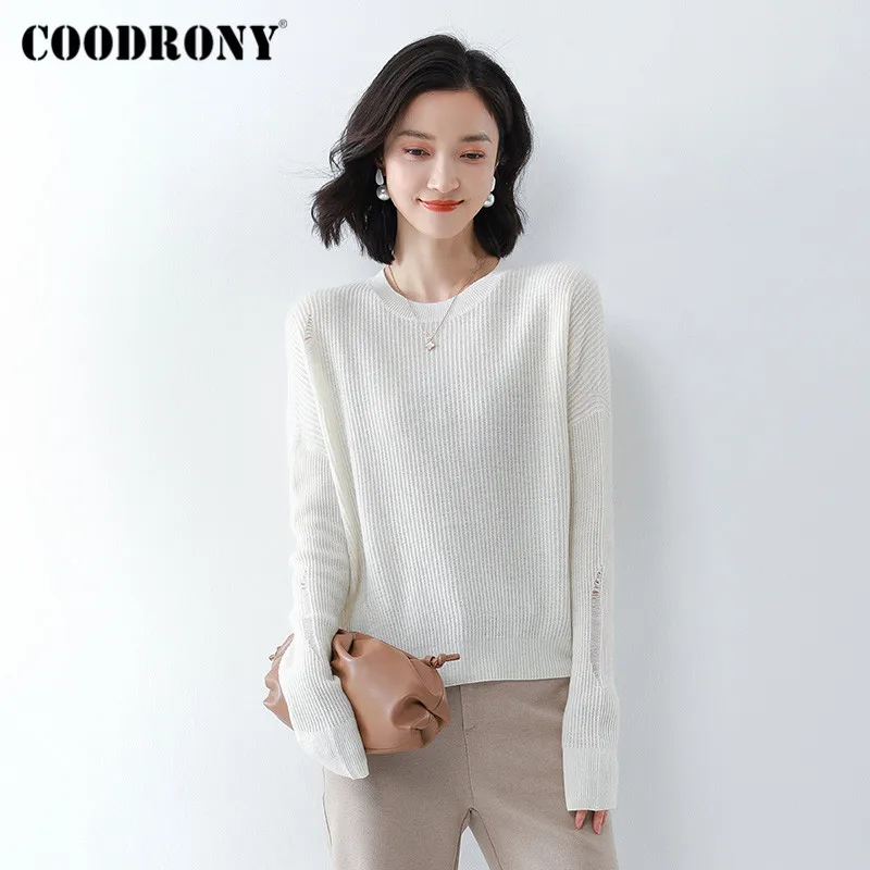 

Джемпер шерстяной Женский, однотонный, на осень/зиму, W1171