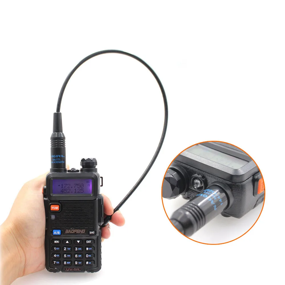 Baofeng UV-5R UV5R двухдиапазонный 128 канал 5 Вт Высокая мощная двухсторонняя рация CB Ham большой диапазон с Na-771 антенной