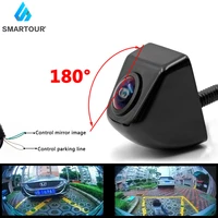smartour 180 degree angle reference line line car rear view reverse backup camera fisheye lens parking monitor 1080p