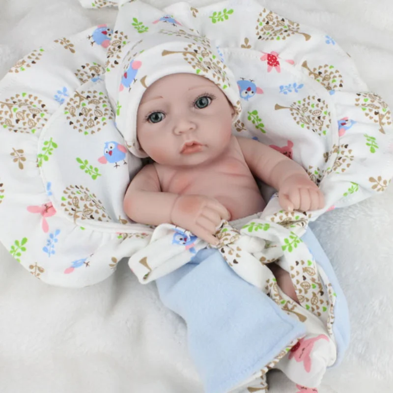 

Reborn Baby Doll 28CM Handmade Lifelike Newborn Kawaii Babies Dolls Real Soft Silicone Doll High Quality Toddler Toys For Gifts