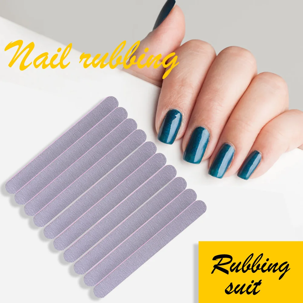 

10pcs Sanding Nail Art Gray Sanding File Durable Professional Nails File Practical Salon/Home Nail Art Tools Kit