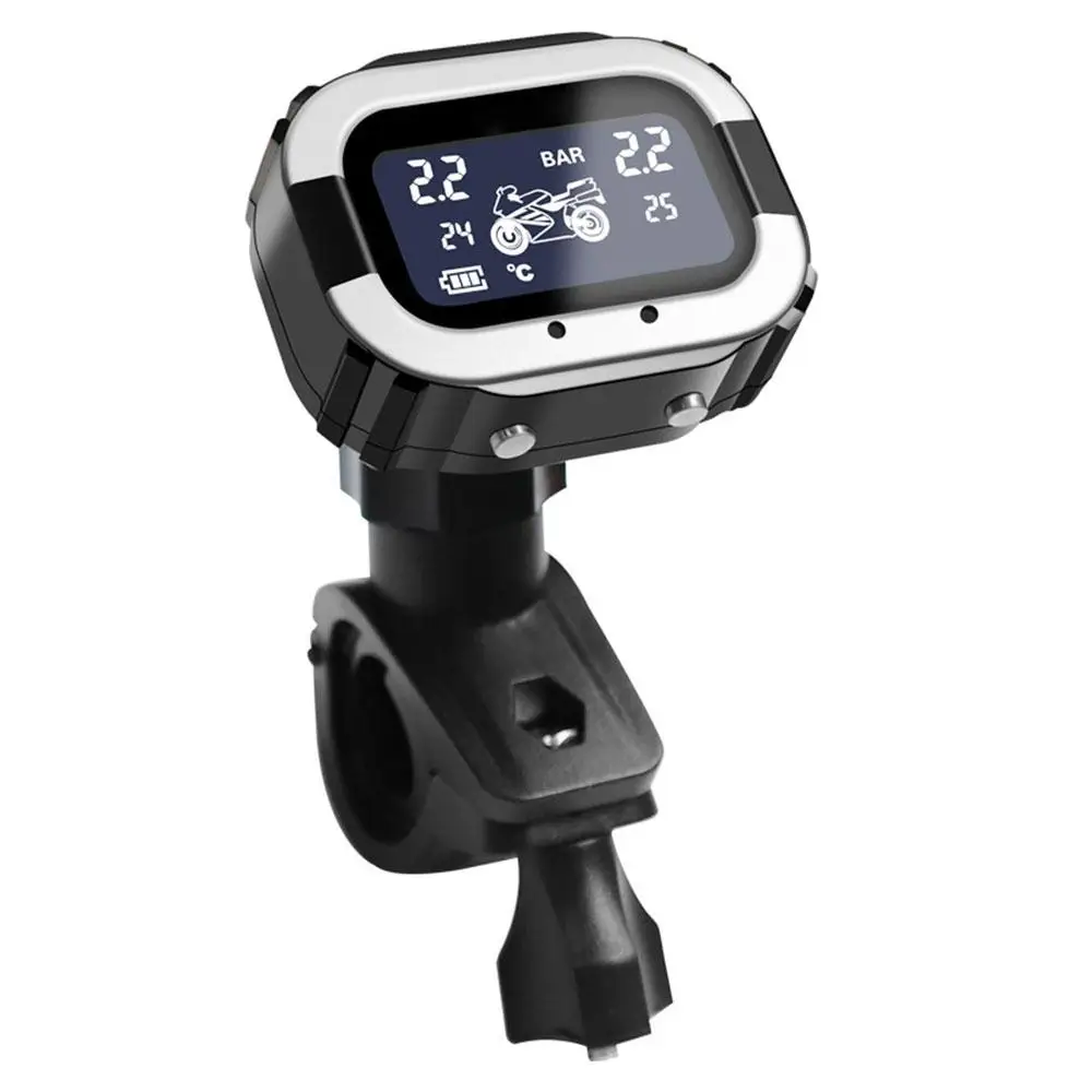 

2020 Tire Pressure Alarm TPMS 2PCS Sensor Motorbike USB Interface Tire Pressure Monitoring New Explosion Proof