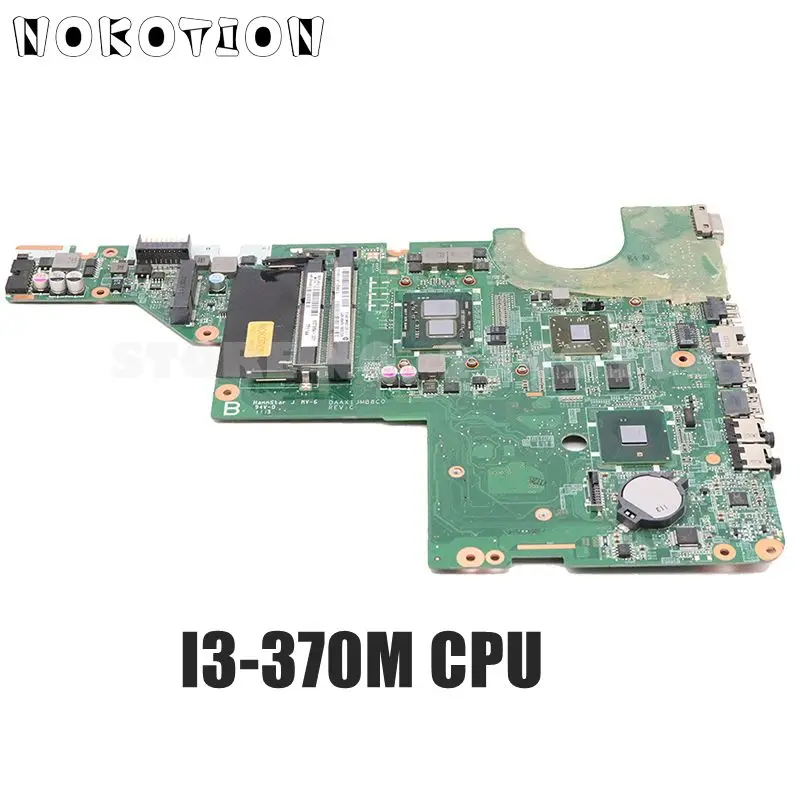 NOKOTION DAAX1JMB8C0 637584-001 аккумулятор большой емкости для hp павильон G62 CQ62 Материнская плата ноутбука i3-370M Процессор HM55 HD6370M 512MB DDR3