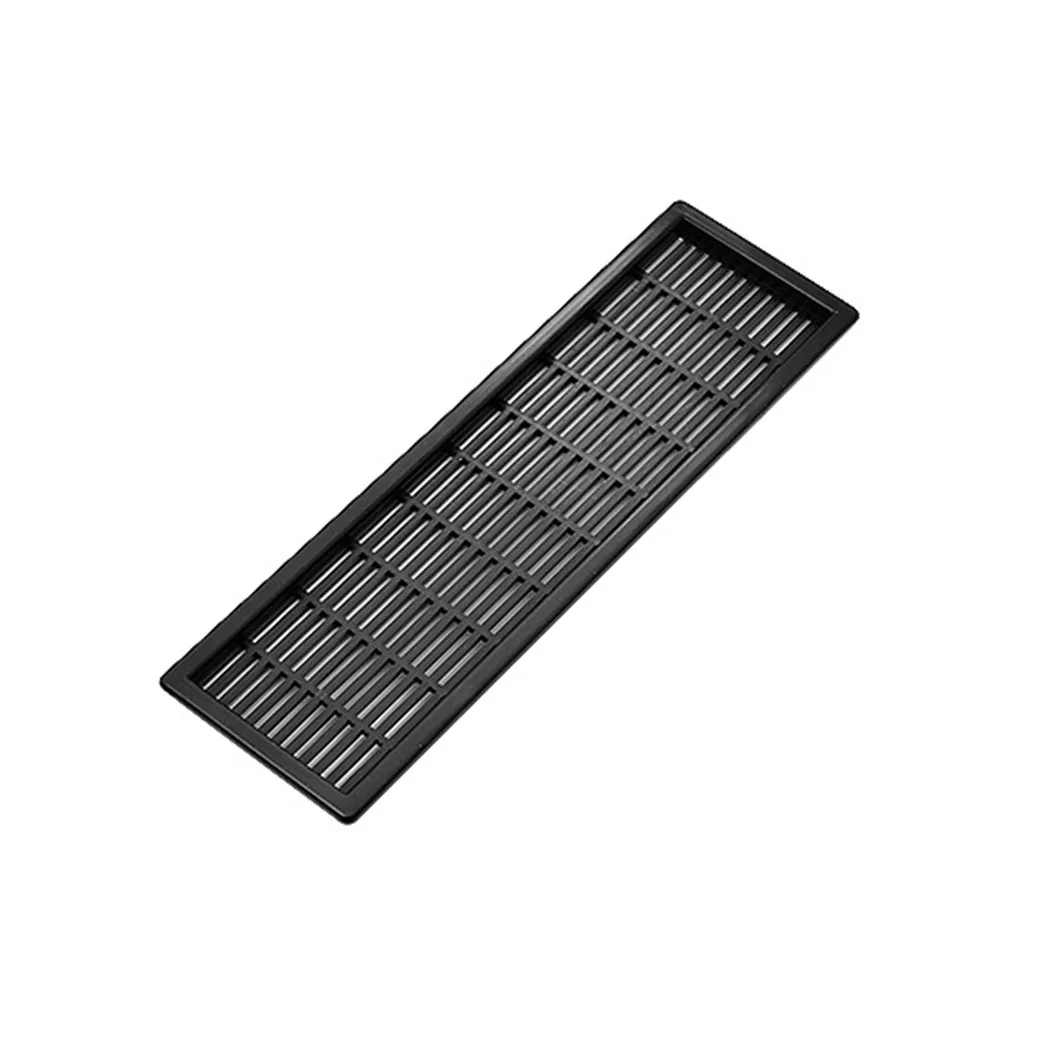 

ABS Vent Grill Kitchen Bedroom Cabinet Plinth 220 X 59 Mm Ventilation Grille Cover Breathable Mesh Household Parts