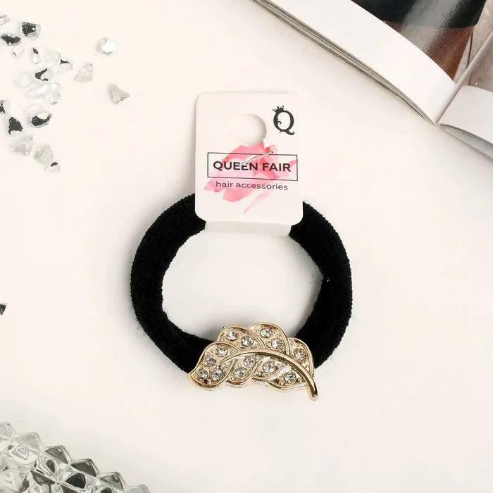 Резинка для волос &quotВелия&quot 6 см листик |