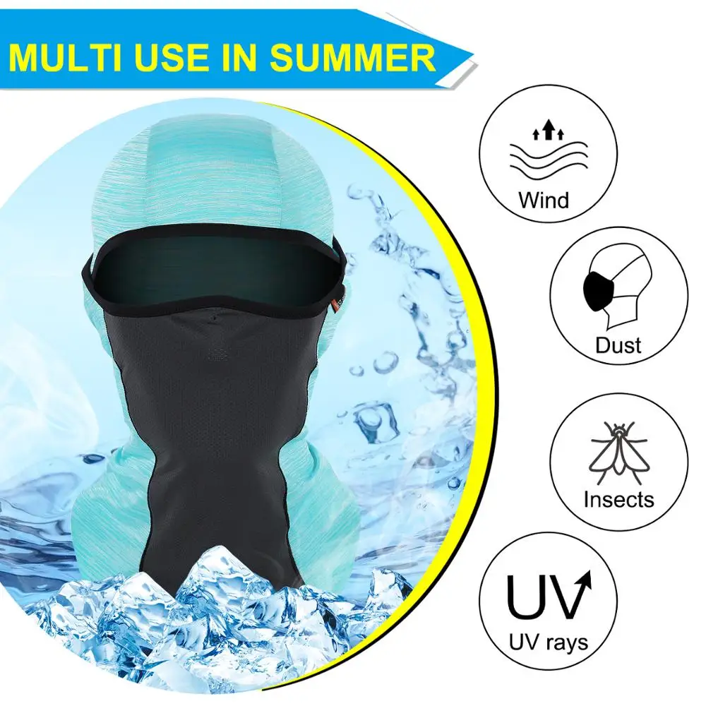 Маска для лица велоспорта летняя маска шелковая анти УФ велосипедная Кепка шарф