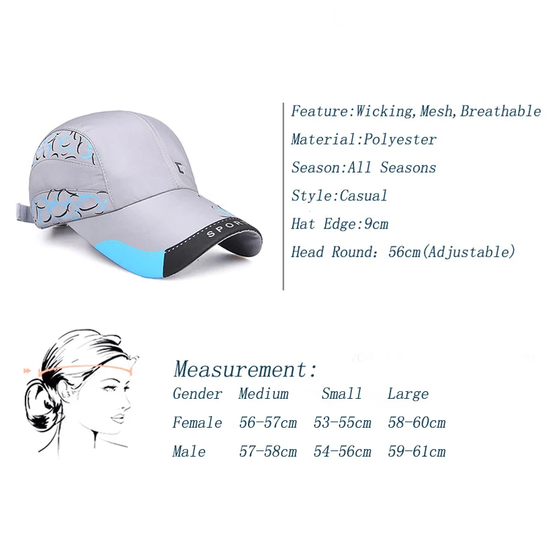 MEN Ultra thin Quick drying Sports Cap Outdoor Running Camping Wicking Breathable Sunshade Tennis Baseball Hat|Теннисные кепки| |