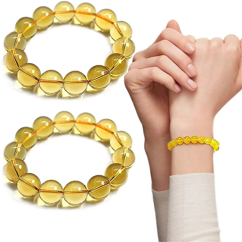

Yellow Jasper Bodypurifying Bracelet Jade Chakra Cleansing Wealth Bracelet Adjustable Round Healing Crystal Stretch Gift