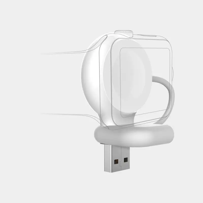 Беспроводное зарядное устройство для Apple Watch часы серии USB Быстрое беспроводное