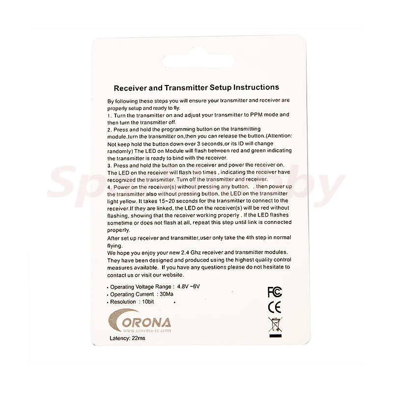 приемник corona cr8d 24 ггц v2 series приемник dsss