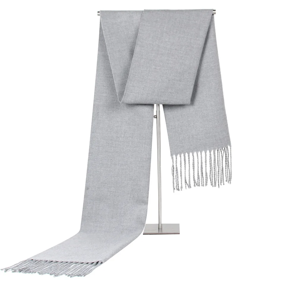 

Amazon eBay's new low price single solid color men's scarf imitation cashmere tassel necktie gift