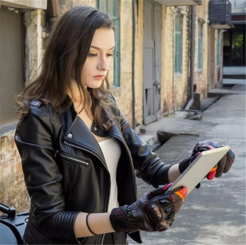 XUEYU перчатки для мотоцикла из углеродного волокна с сенсорным экраном