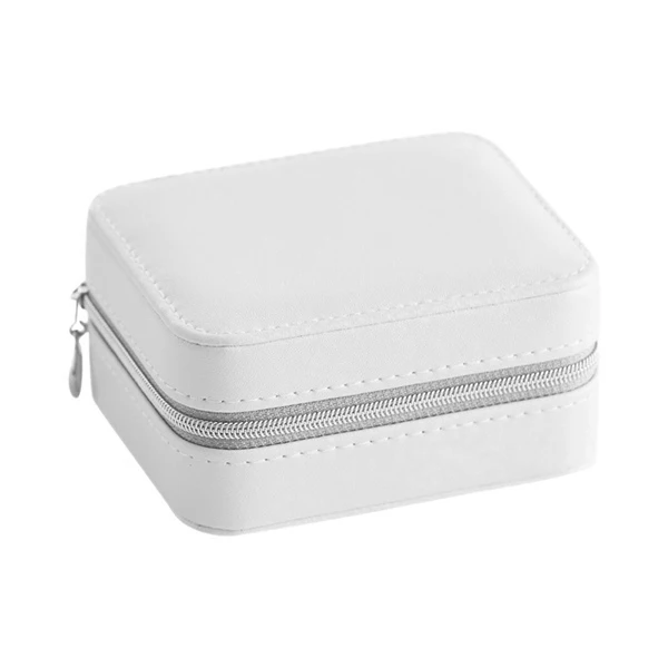 

Jewelry Organizer Display Travel Jewelry Case Boxes Portable Jewelry Box Zipper Leather Storage Box