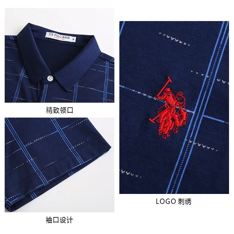 Мужская рубашка-поло летняя с коротким рукавом вышивкой | одежда