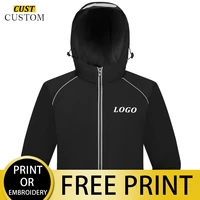 winter mens and womens casual thick warm zipper hooded jacket customized logo embroidery outdoor mountaineering clothes