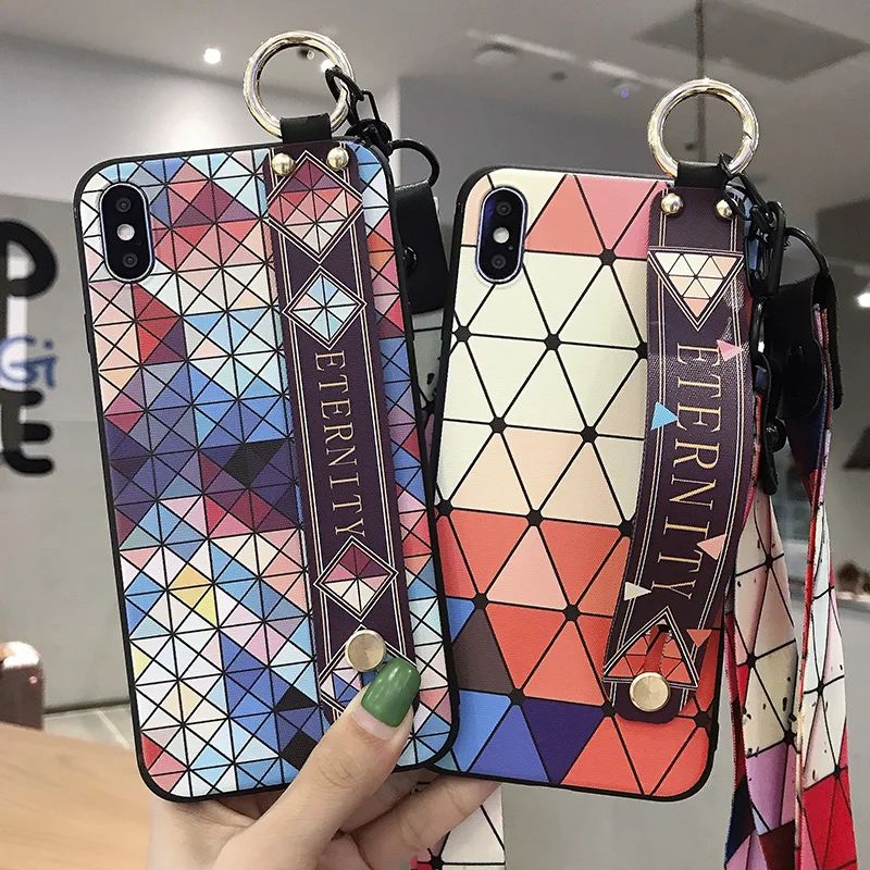 Шеи ремешок чехол для samsung Galaxy S10E S8 S9 S10 Plus Note 8 9 A10 A20 A30 A40 A50 A60 A70 M20 мягкий