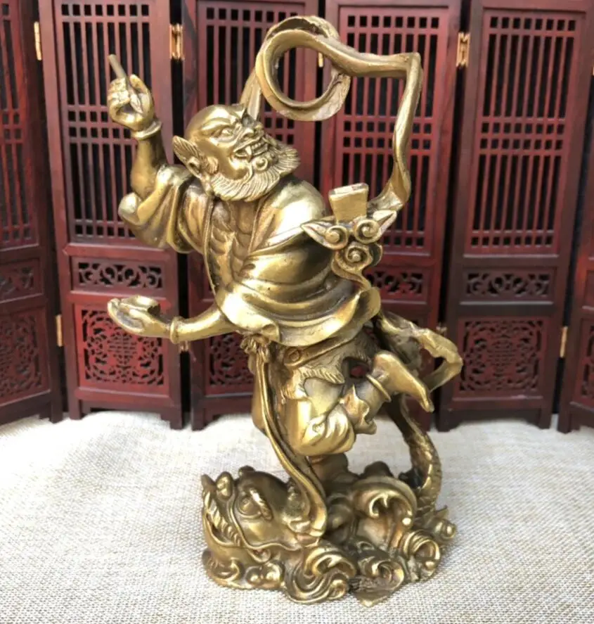 

Китай латунь archaize Чжун Куй статуя ремесла