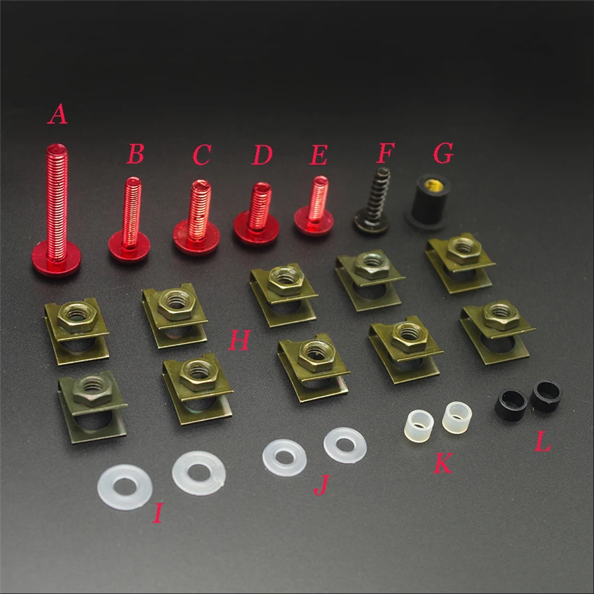 Universal Motorcycle Full Fairing Screws Kit Body moto cover Bolts Nuts FOR honda vfr800 cb1000r 2018 bmw s1000rr 2010 gsx r |