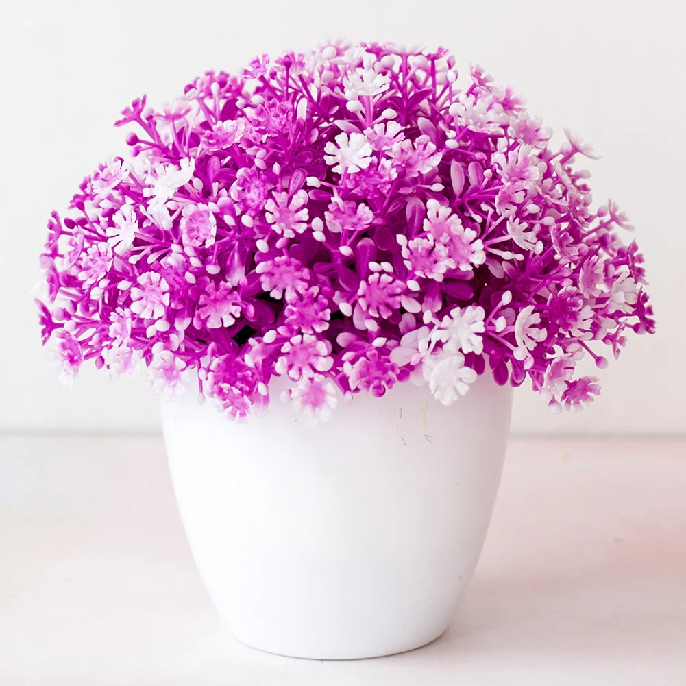 Искусственный цветок маленький бонсай гостиная кафе обеденный стол украшение