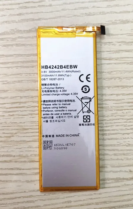 Высокое качество HB4242B4EBW батарея для Huawei honor 4X НУА Вэй слава 6 che2 l11 H60 L01 L02 L11 L04 3000 мА
