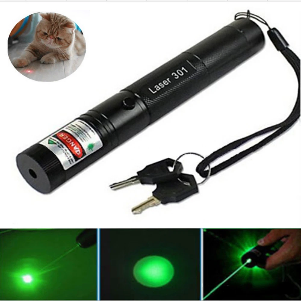 

High-Power Laser Sight 5MW Green Dot Red Purple Dot Laser 301 Powerful Laser 532Nm Laser Pointer Burning Laser Pointer
