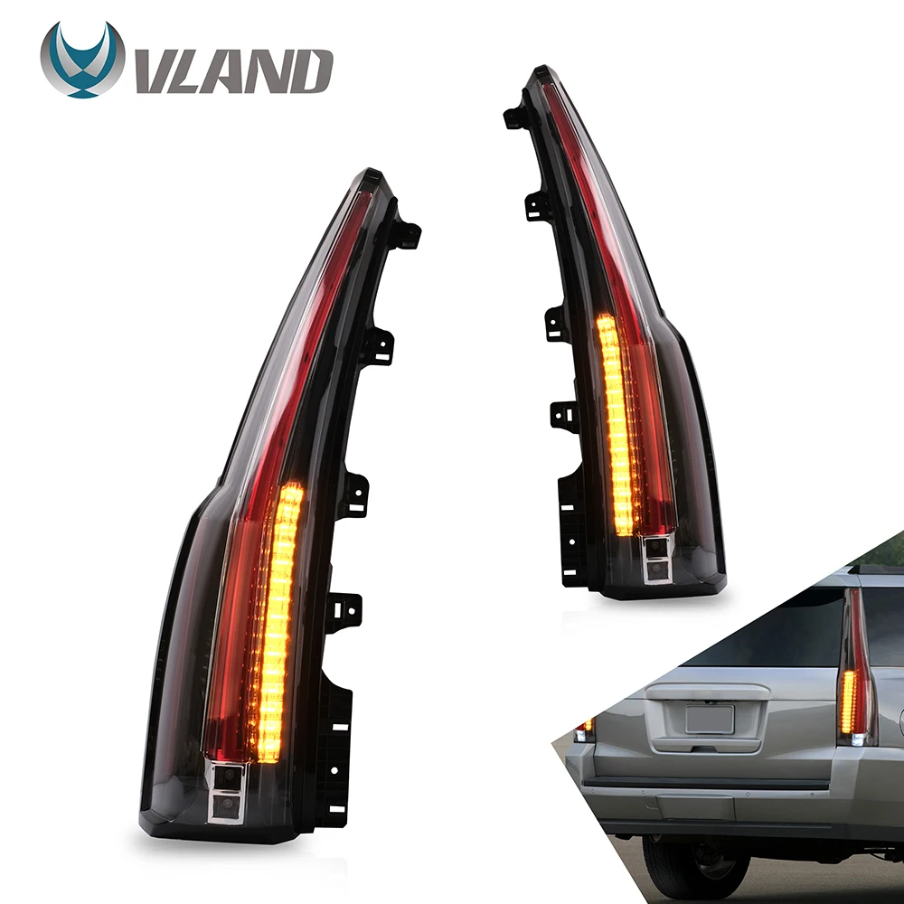 

VLAND хвост светильник s для GMC Yukon 2015 2016 2017 2018 2019 2020 задний фонарь в сборе с сигналом поворота Фары заднего хода светильник s светодиодный DRL LED св...