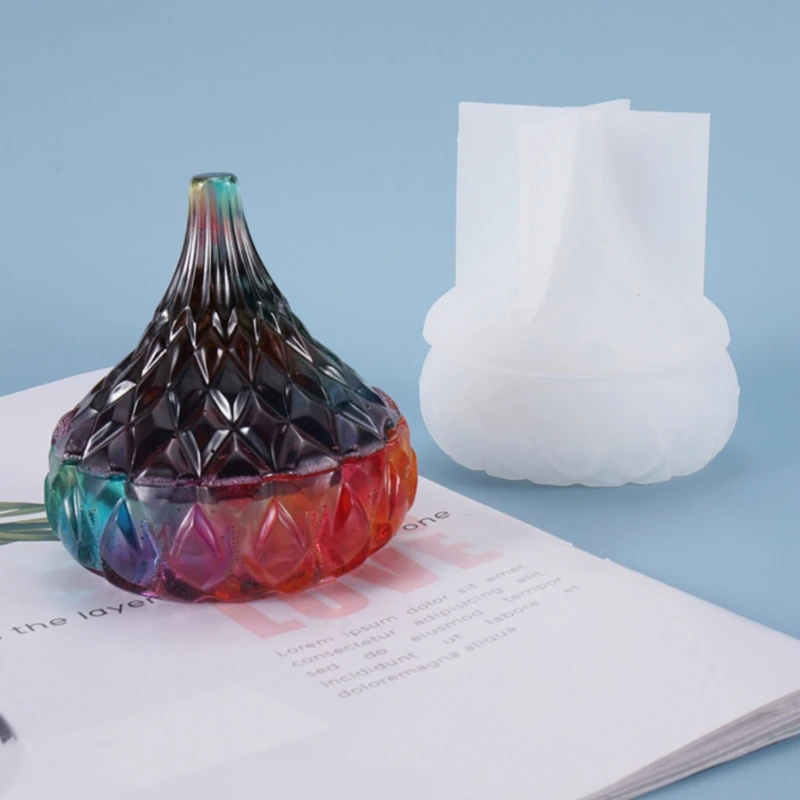 

1 Set Crystal Epoxy Resin DIY Mold Storage Box Container Casting Silicone Mould