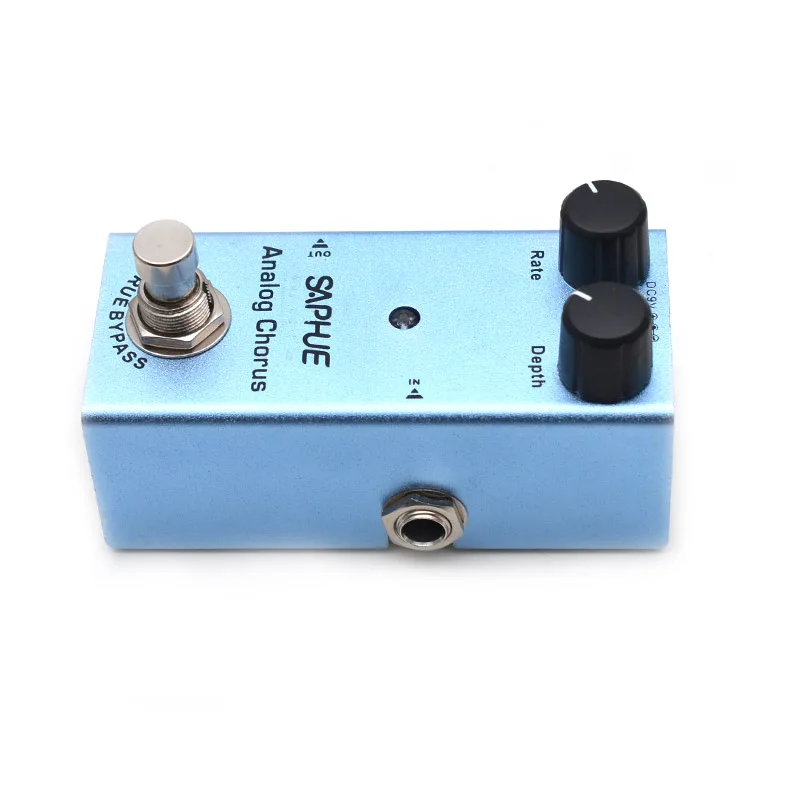 saphue elektrische gitarre analog chorus pedal ratetiefe knob wirkung pedal mini einzigen typ dc 9v true bypass free global shipping