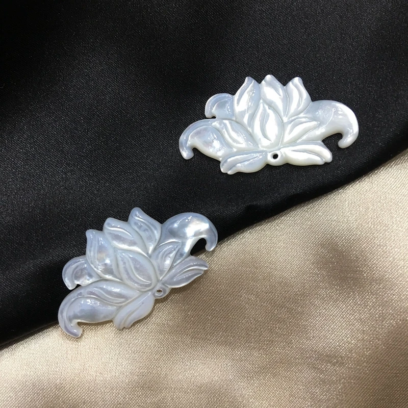 4 шт. бусины с жемчугом 21 х38 мм|Шармы| |