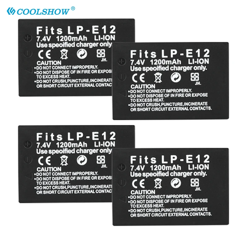 LP-E12 LPE12 E12 Батарея для цифровой однообъективной зеркальной камеры Canon EOS Kiss X7 M M10 M50