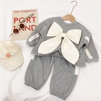 girls bow sweet wind suit kids boutique clothing wholesale girls clothing set kids clothes girls fashion kids clothes girls