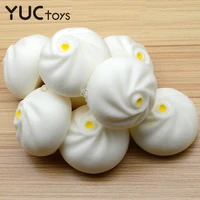 1 7pcs squeeze soft stress relieft toys slow rising kawaii bun food squishy toys for children baby funny cute bun for kids gifts