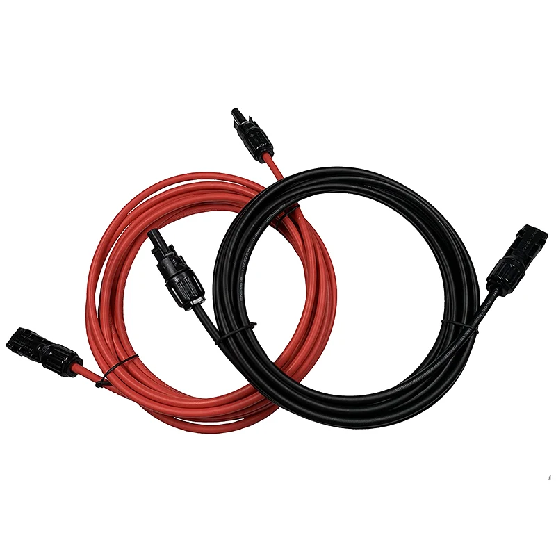 

1500V 10 Ft 10AWG Solar Panel Extension Cable with IP68 Female and Male Connector Waterproof Adaptor