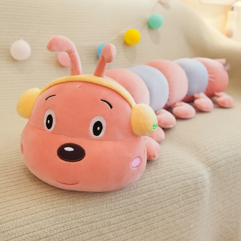 [Новое] 40 ~ 90 см красочные рисунками из мультфильмов caterpillar плюшевые игрушки куклы